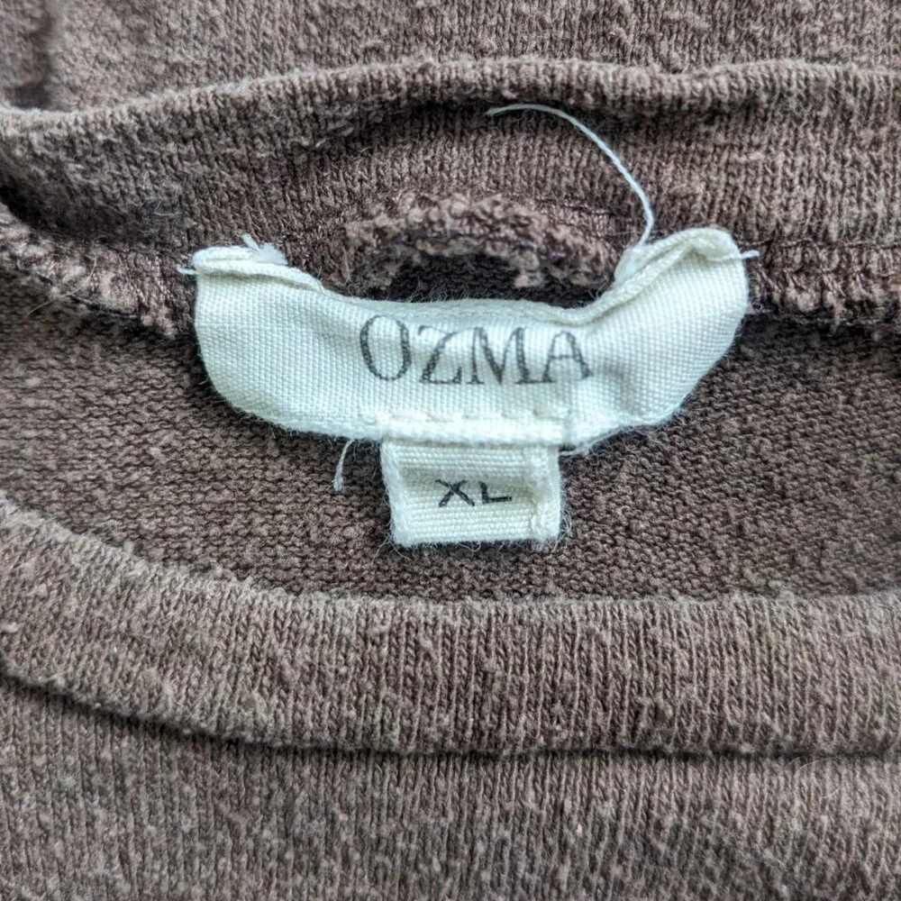 ozma classic tee regen silk noil jersey manzanita brown size extra large - Picture 4 of 5